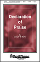 Declaration of Praise SATB choral sheet music cover